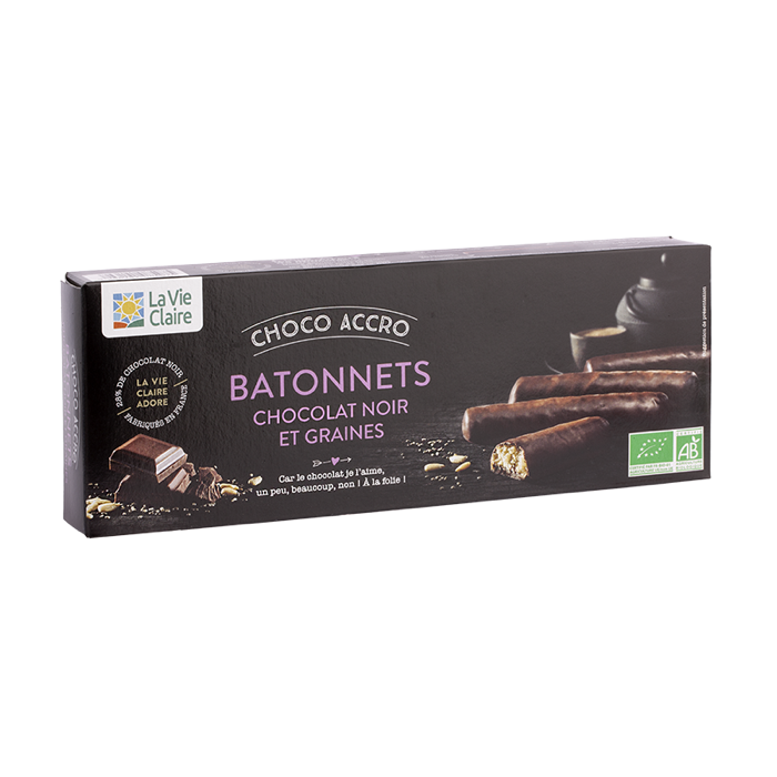 BLACK GRAIN CHOCOLATE SHOCK STICKS 160G